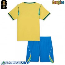 Maglie da calcio Brasile Prima Maglia Bambino Mondiali 2026  Manica Corta (+ Pantaloni corti)